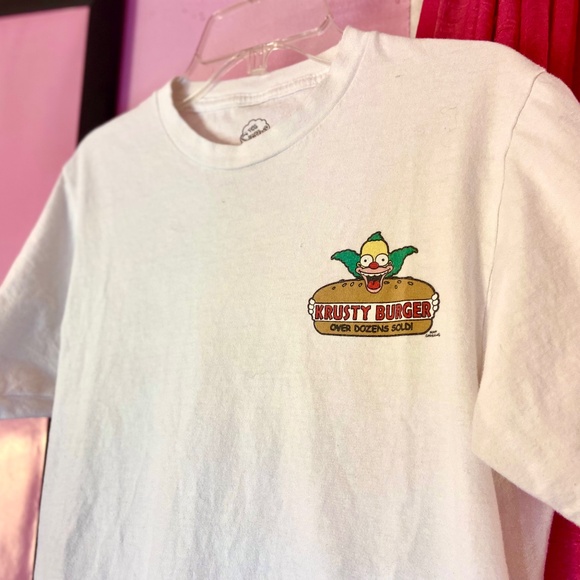 The Simpsons Krusty the Clown Novelty T-Shirt Funny Unisex Graphic Size Small - Picture 4 of 4